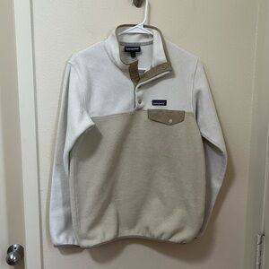 Patagonia Men's Crewneck Sweater - Cream and Tan